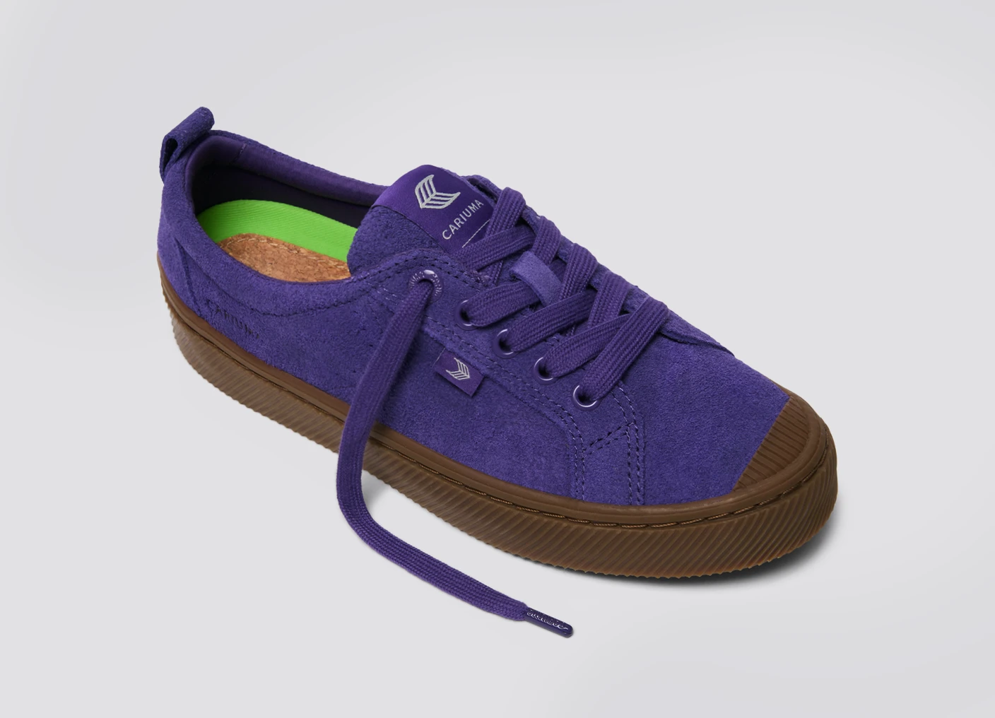 OCA Low Gum Purple Suede Sneaker