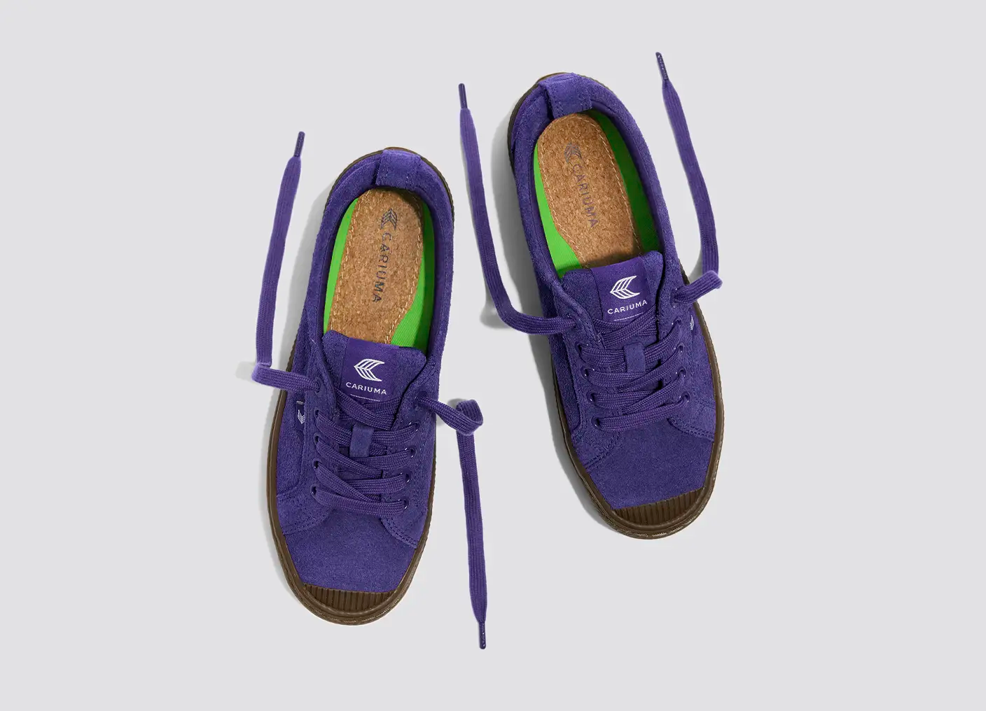 OCA Low Gum Purple Suede Sneaker