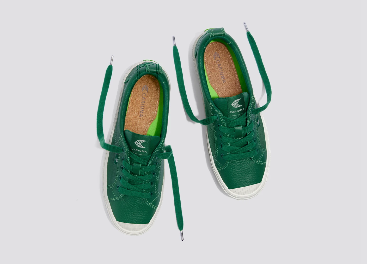 OCA Low Abundant Green Premium Leather Sneaker