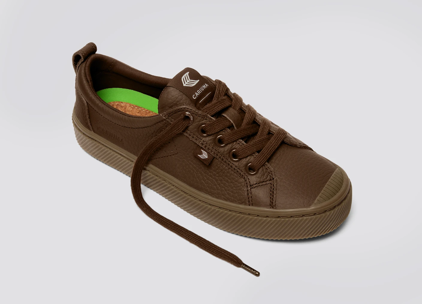 OCA Low Gum Downtown Brown Premium Leather Sneaker