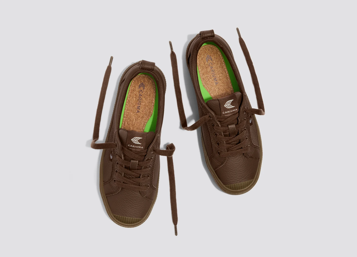 OCA Low Gum Downtown Brown Premium Leather Sneaker
