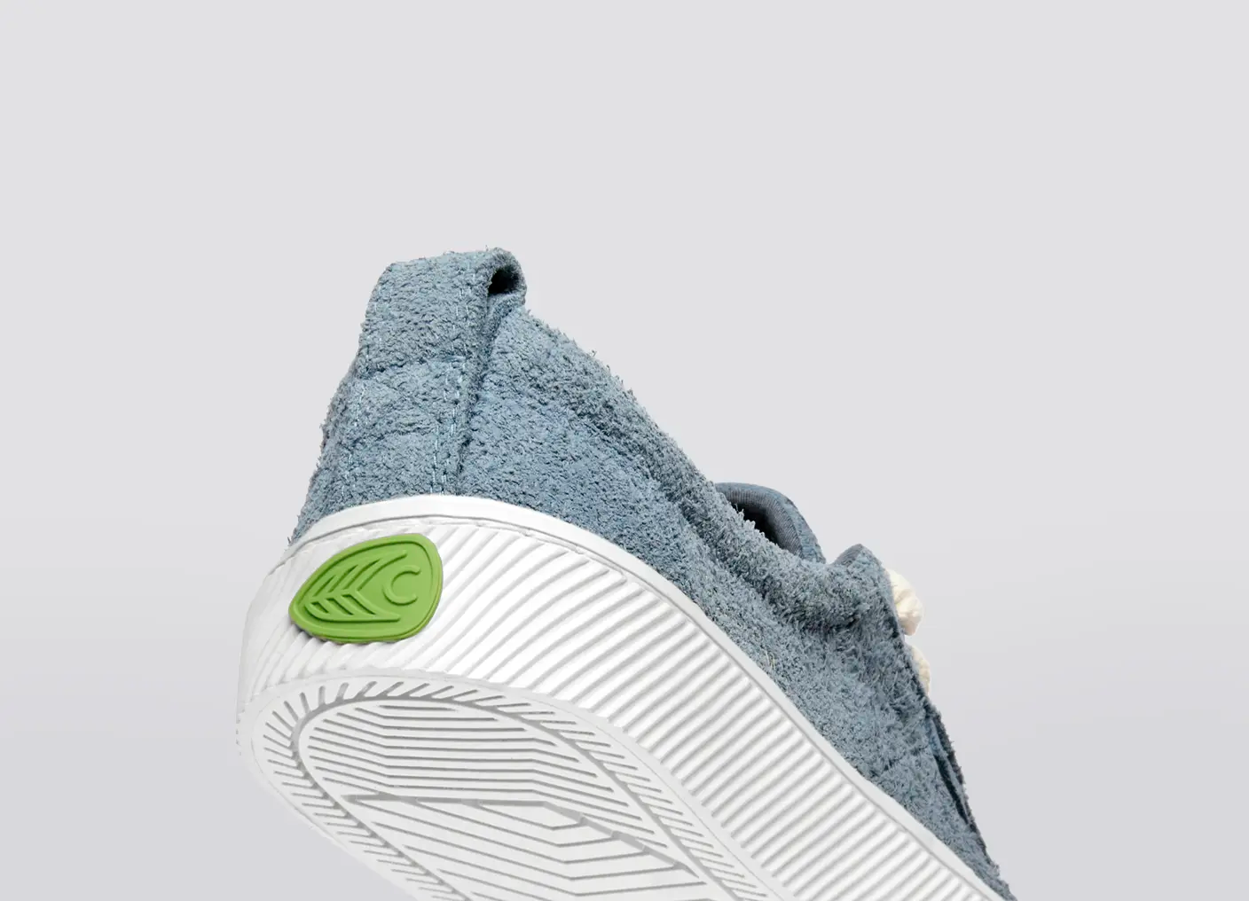 OCA Low Mountain Spring Blue Hairy Suede Sneaker