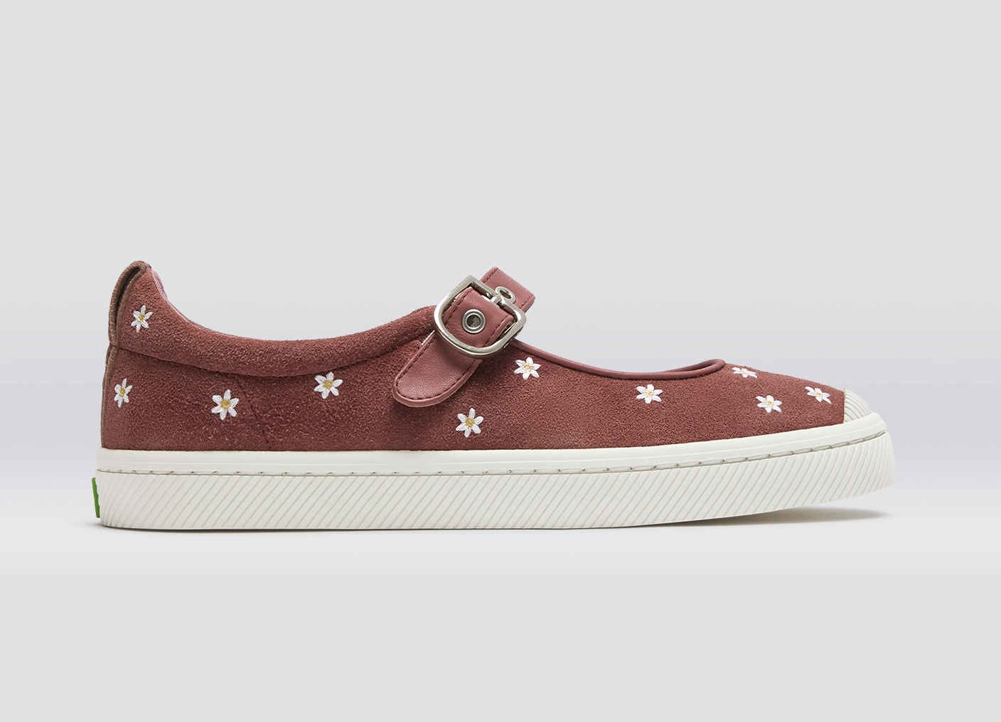 OCA Mary Jane Withered Rose Suede Embroidered Flowers Sneaker