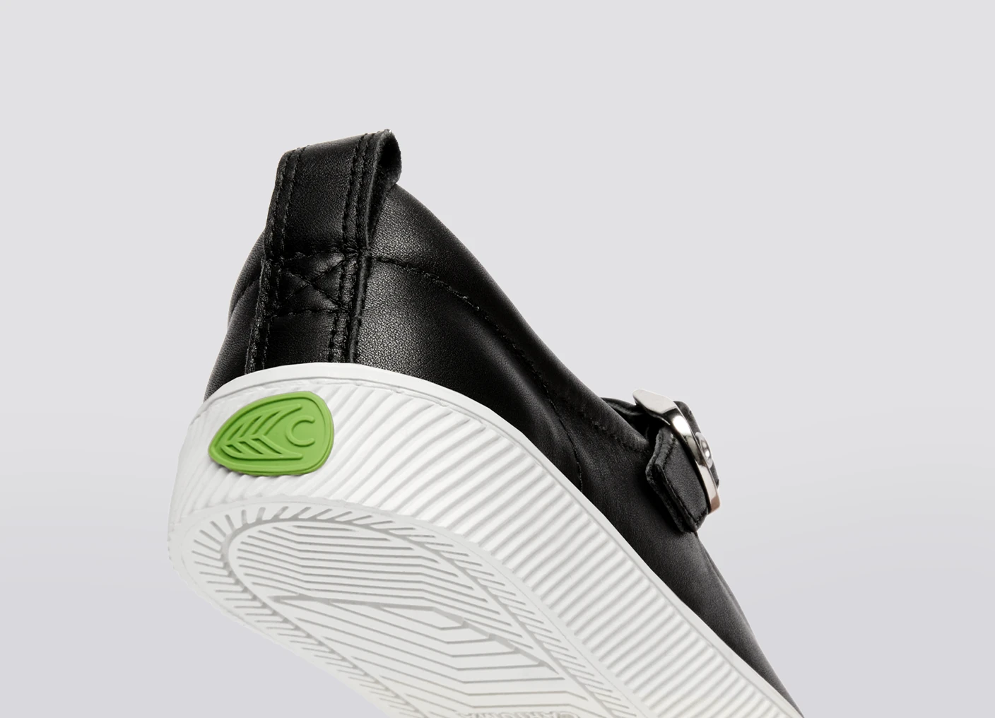 OCA Mary Jane Black Napa Leather Sneaker