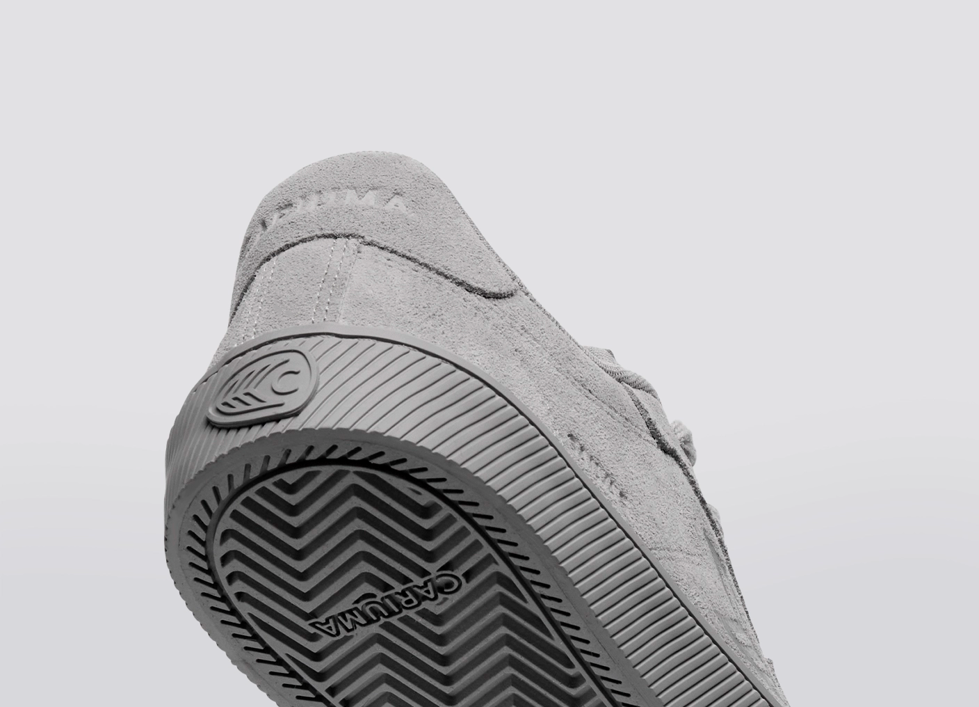 SALVAS All Light Grey Suede Sneaker