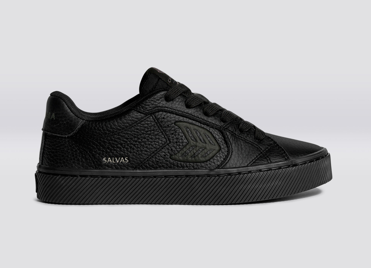 SALVAS All Black Premium Leather Sneaker