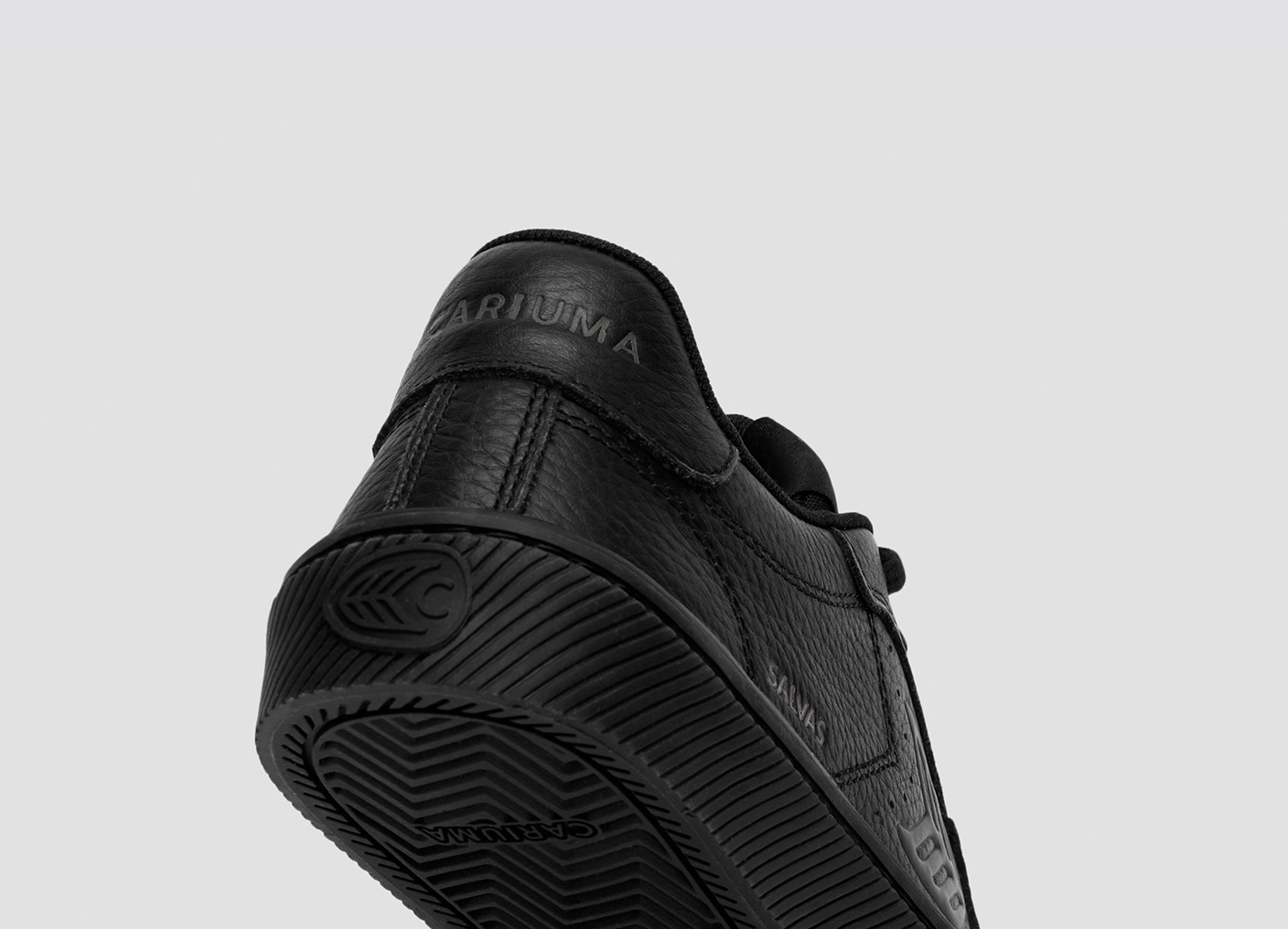SALVAS All Black Premium Leather Sneaker