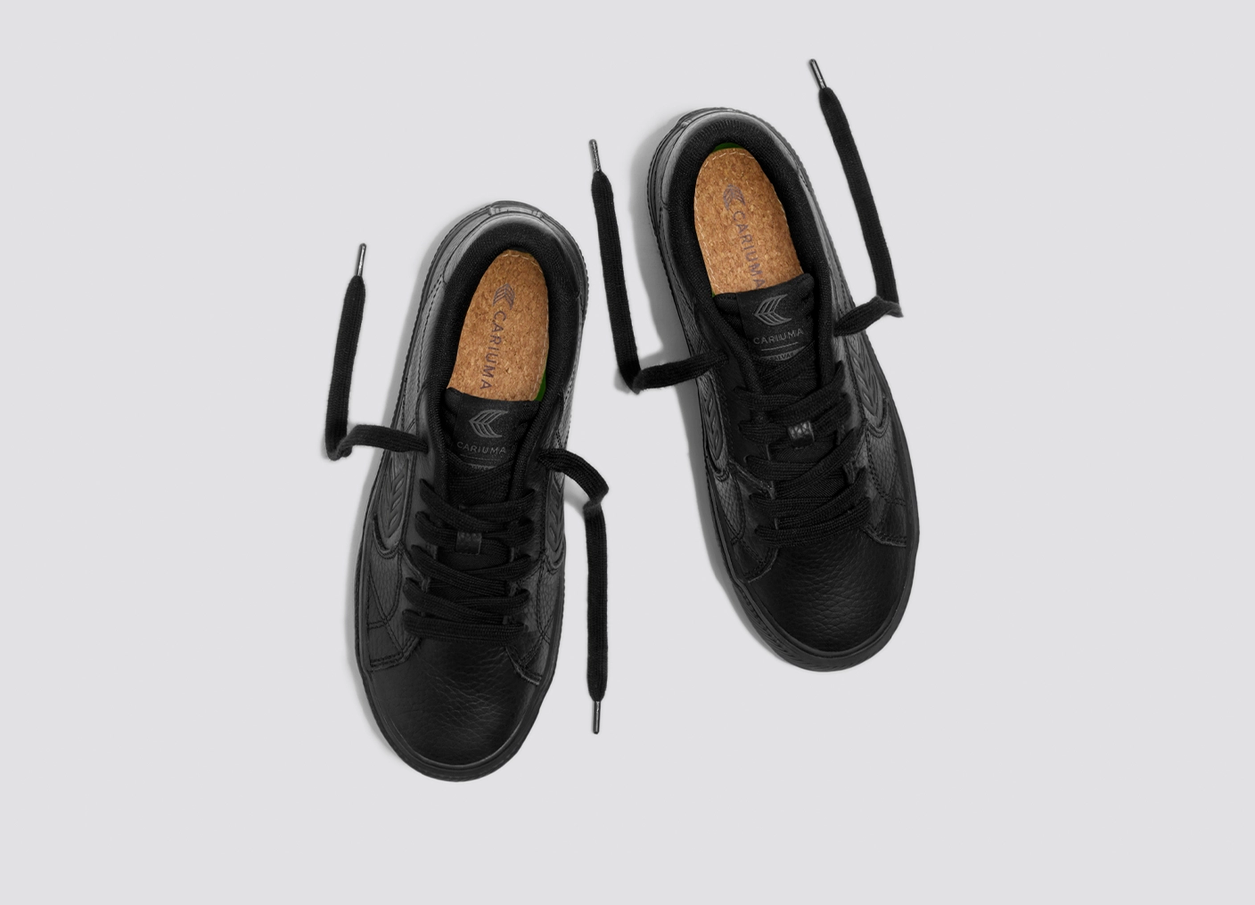 SALVAS All Black Premium Leather Sneaker