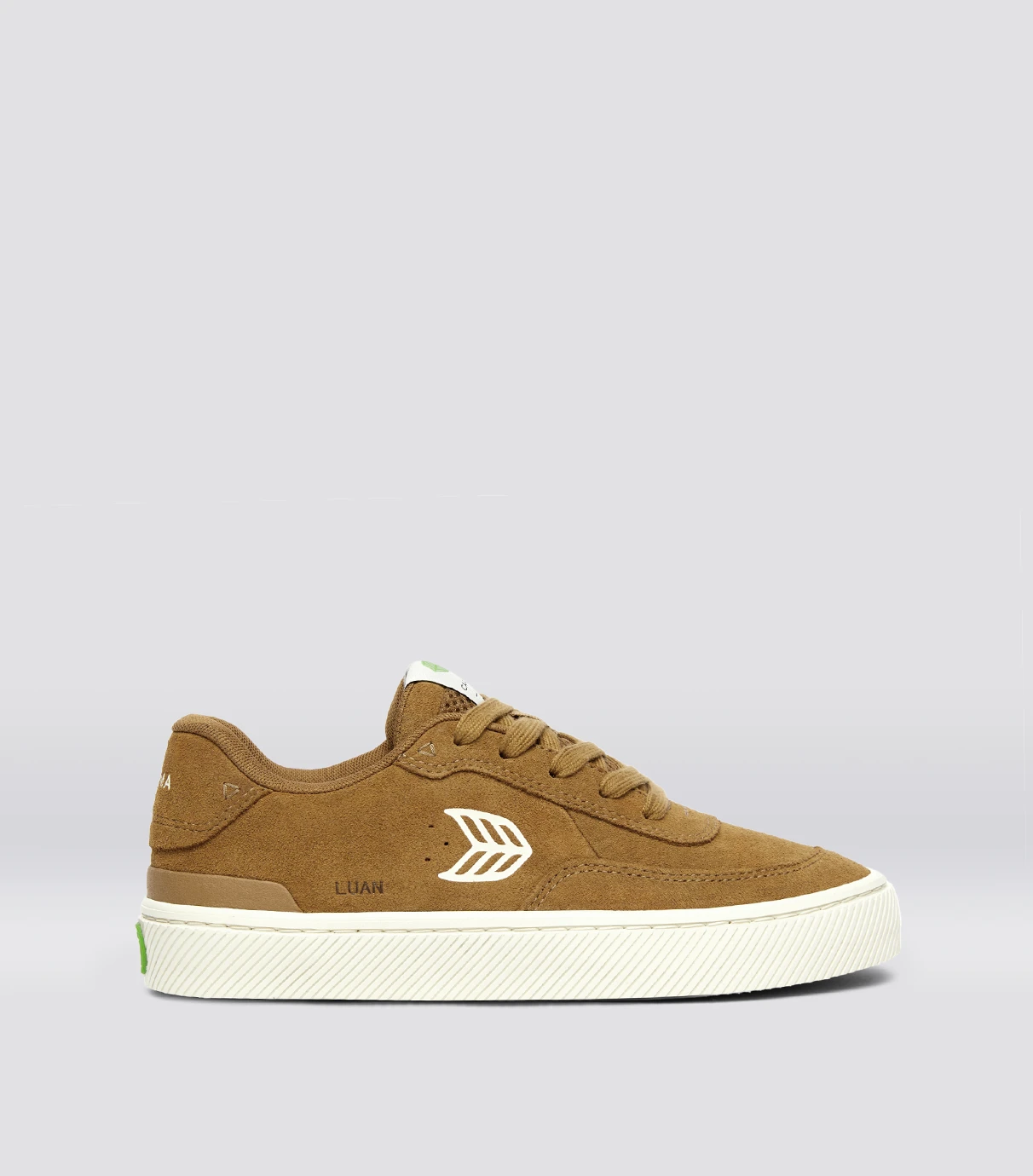 LUAN PRO Camel Suede Ivory Logo Sneaker