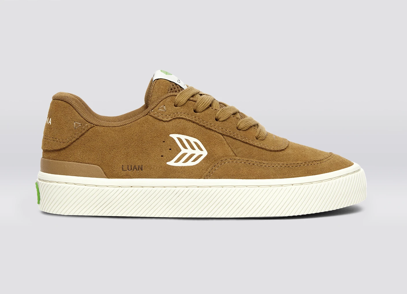LUAN PRO Camel Suede Ivory Logo Sneaker