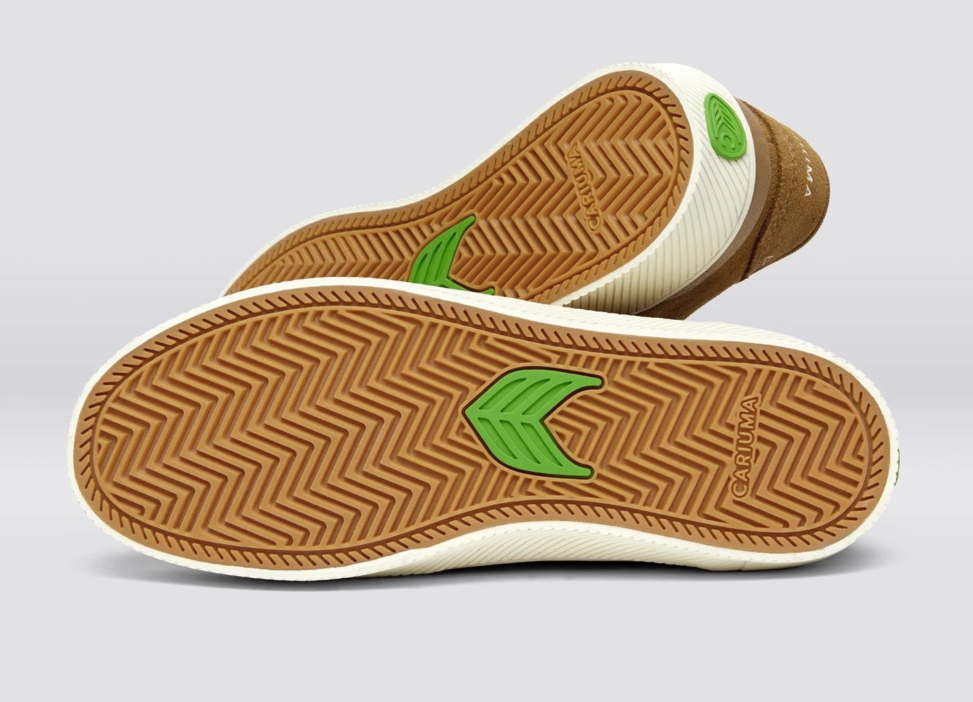 LUAN PRO Camel Suede Ivory Logo Sneaker