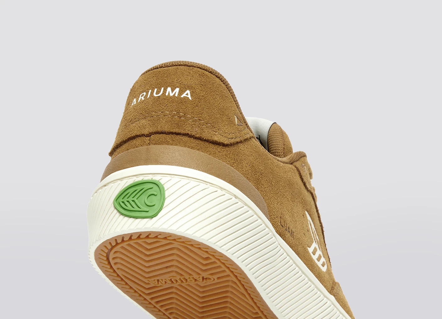 LUAN PRO Camel Suede Ivory Logo Sneaker