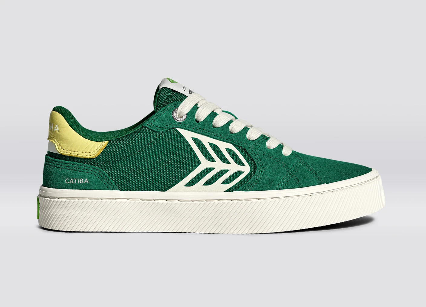 CATIBA PRO 2.0 Abundant Green Suede and Cordura Ivory Logo Lemonade Sneaker