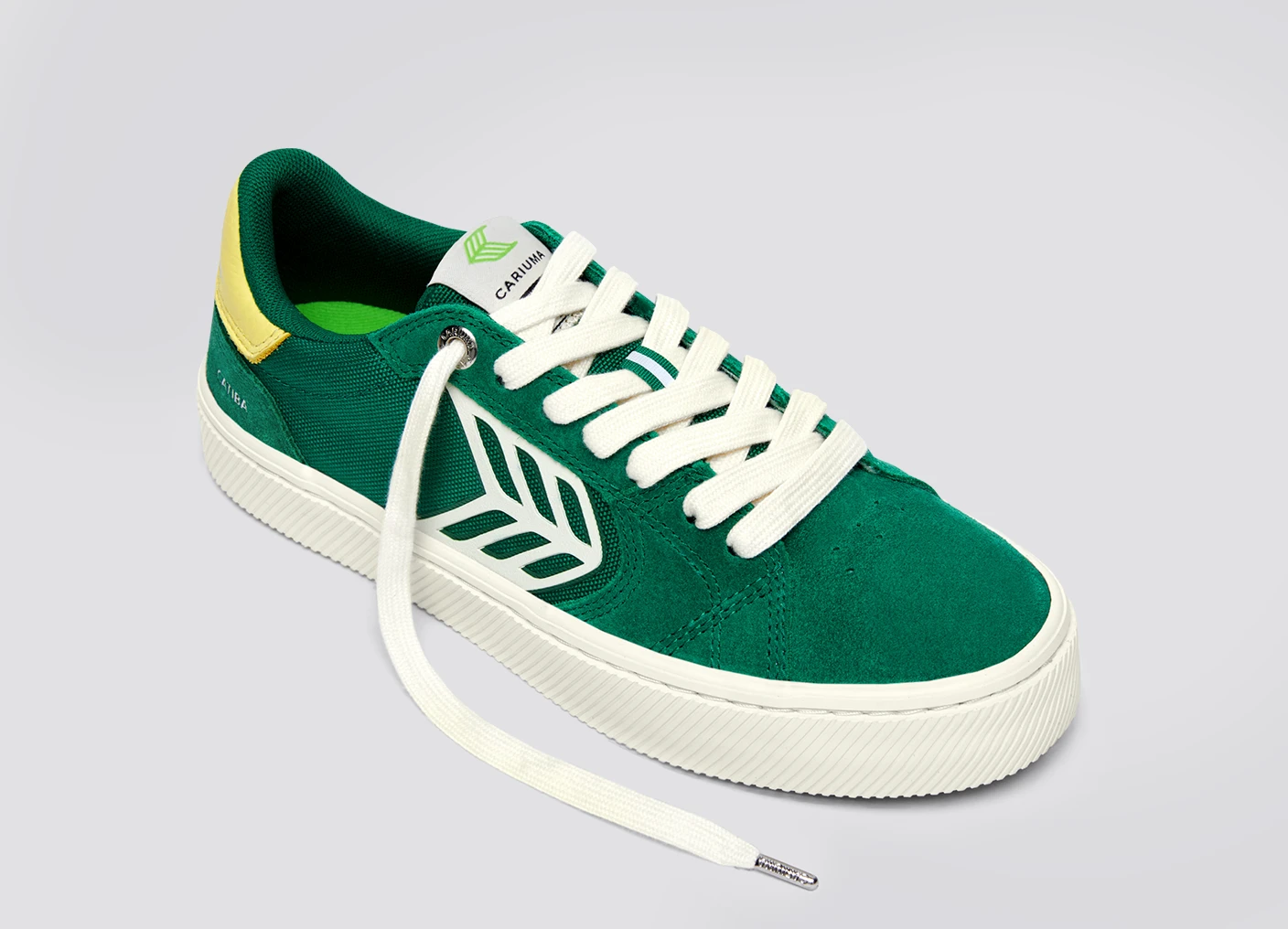 CATIBA PRO 2.0 Abundant Green Suede and Cordura Ivory Logo Lemonade Sneaker