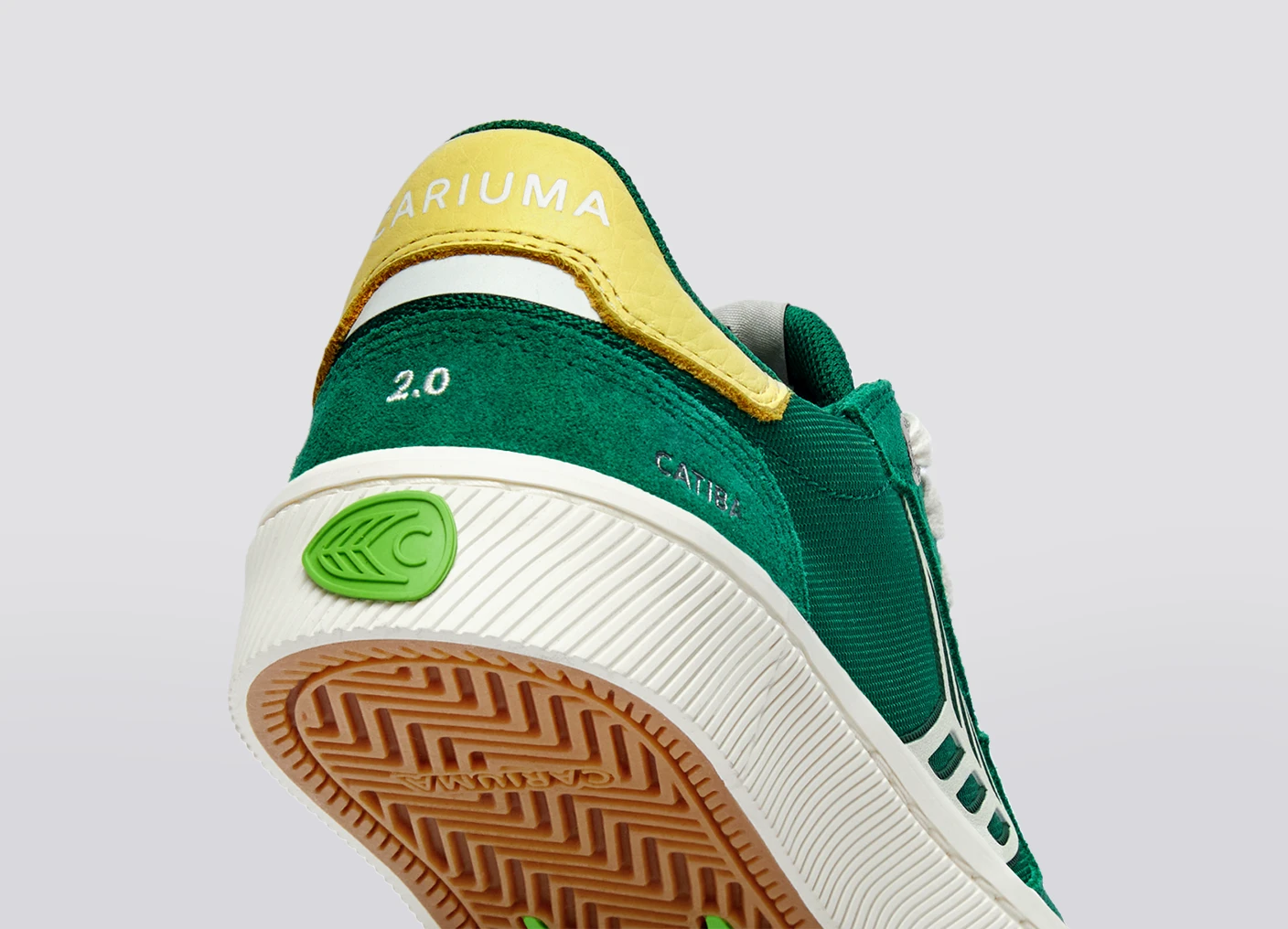 CATIBA PRO 2.0 Abundant Green Suede and Cordura Ivory Logo Lemonade Sneaker