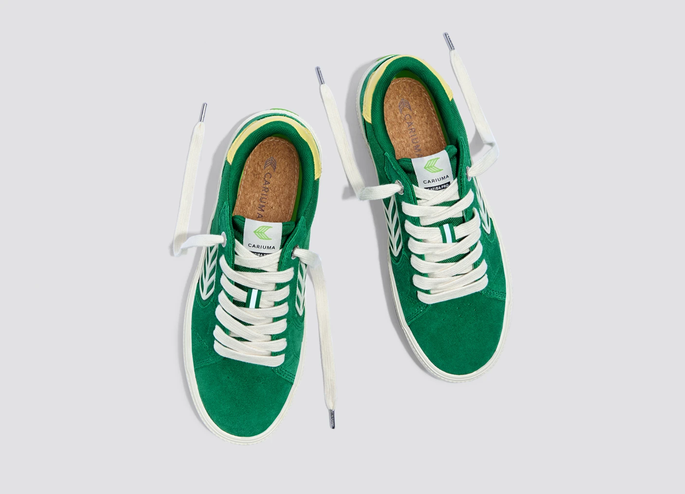 CATIBA PRO 2.0 Abundant Green Suede and Cordura Ivory Logo Lemonade Sneaker