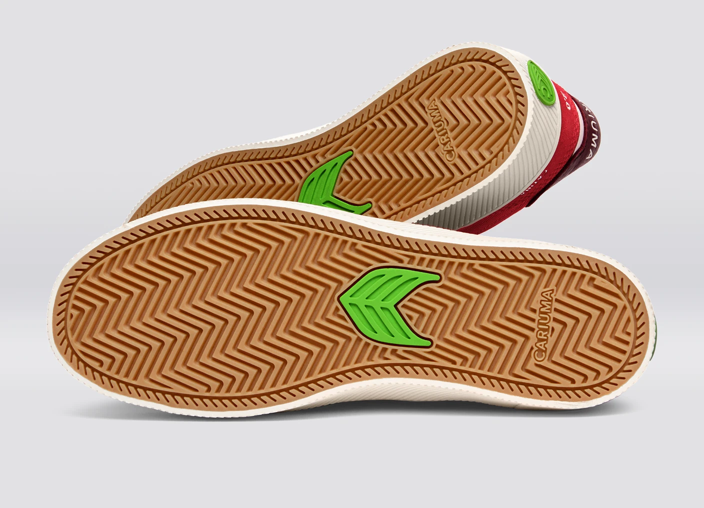 CATIBA PRO 2.0 Flame Scarlet Suede and Cordura Ivory Logo Cabernet Sneaker