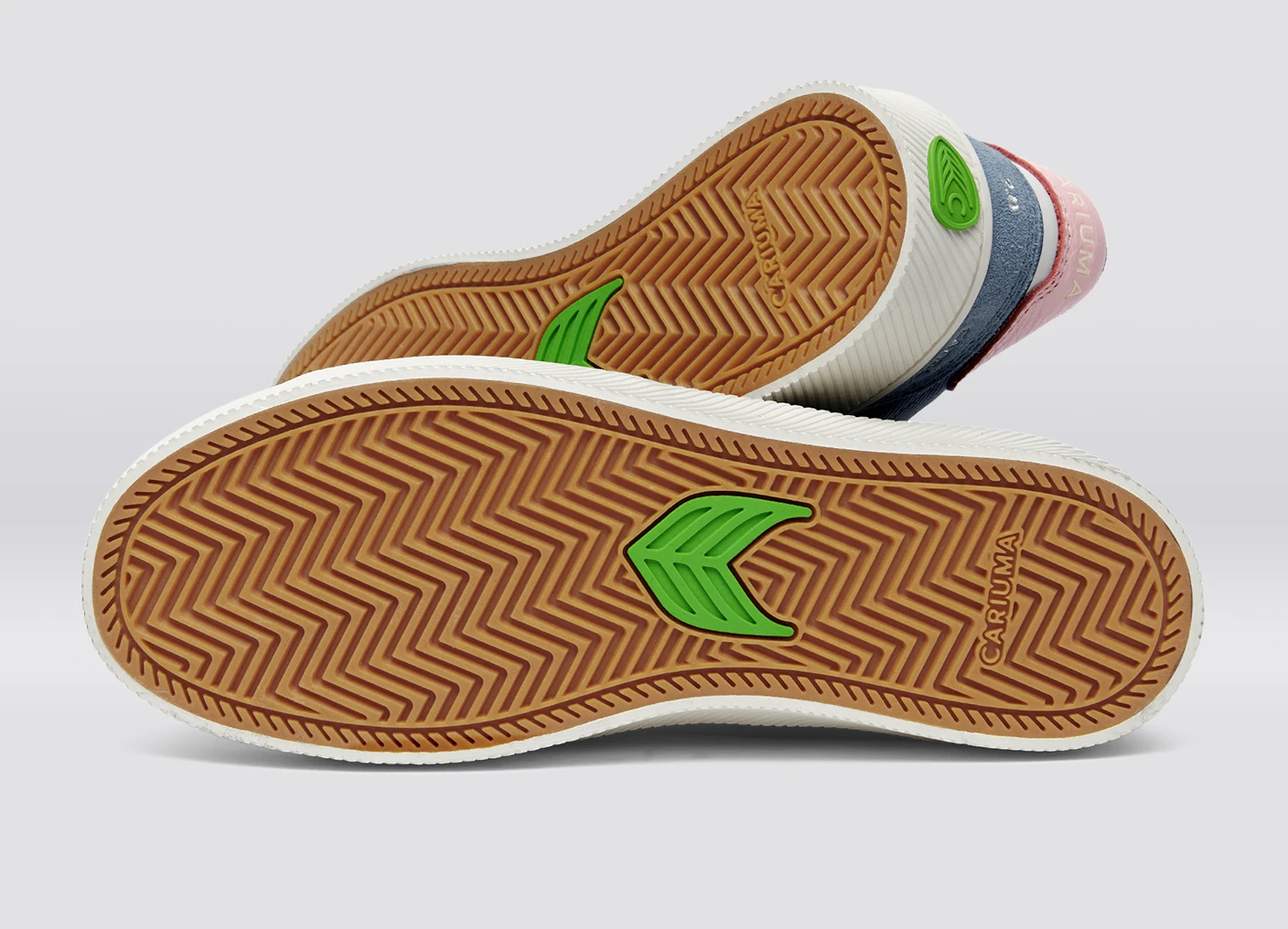 CATIBA PRO 2.0 Mountain Spring Blue Suede and Cordura Ivory Logo Rose Sneaker