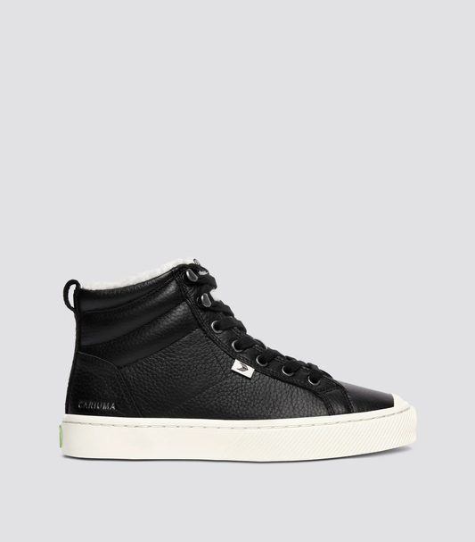 OCA Therma High Black Premium Leather Sneaker