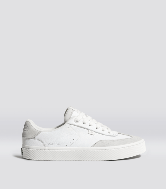 TOCA White Premium Leather Smoke White Suede Sneaker