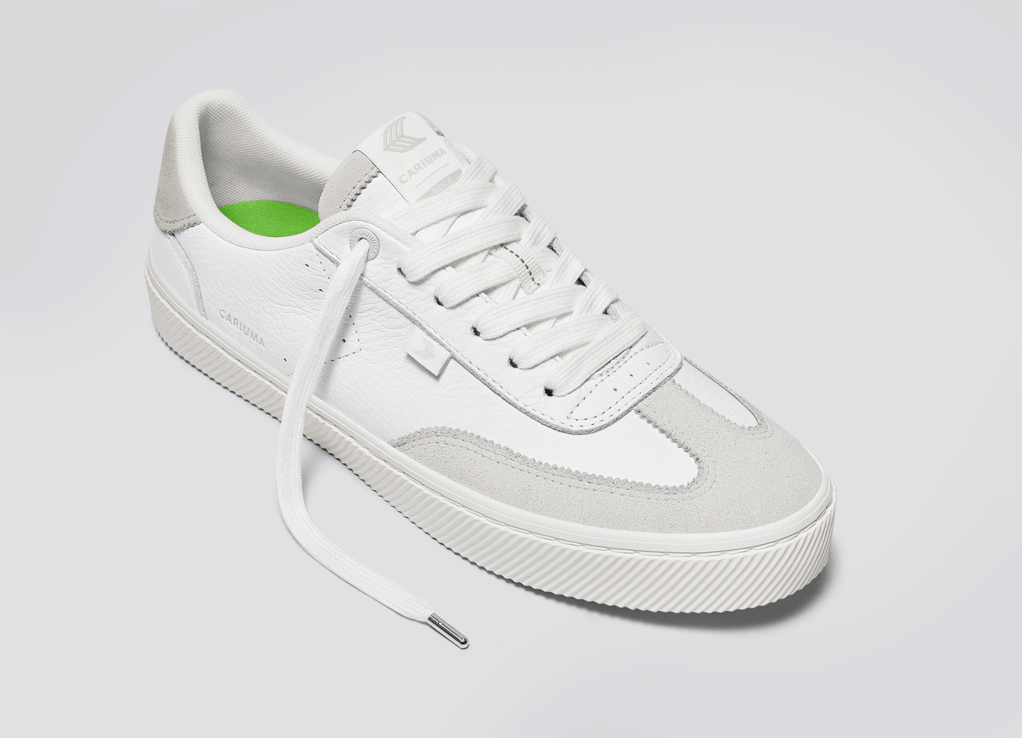 TOCA White Premium Leather Smoke White Suede Sneaker