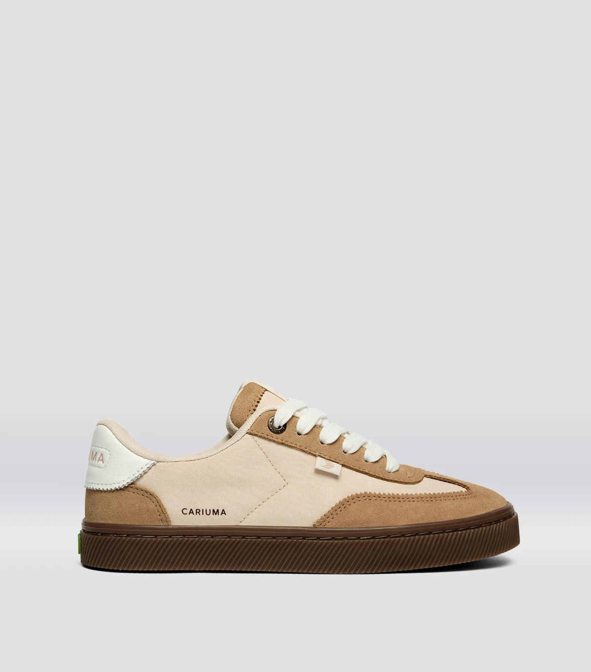TOCA Teak Light Cream Nylon Latte Suede Sneaker