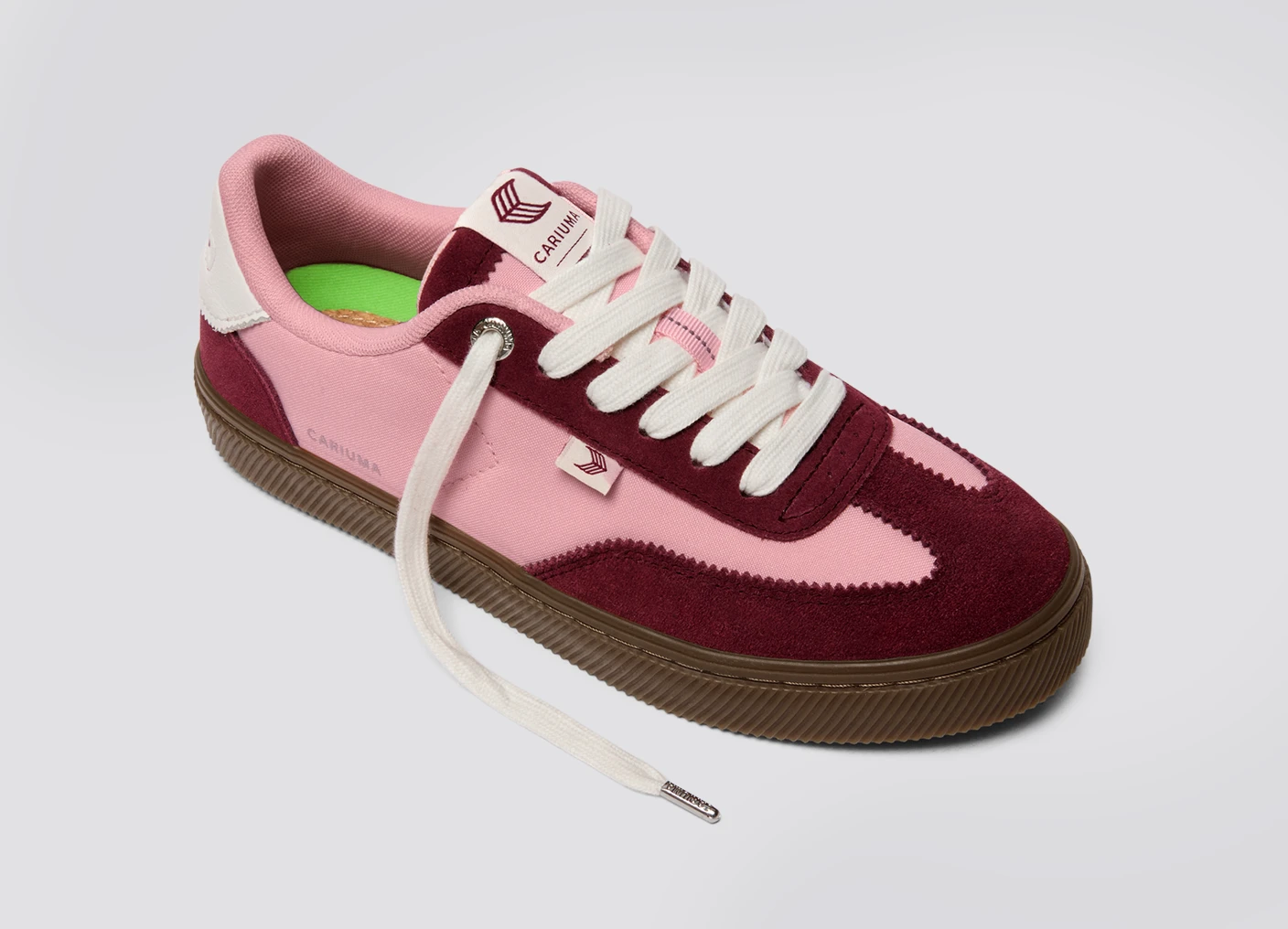 TOCA Teak Bright Rose Nylon Cabernet Suede Sneaker