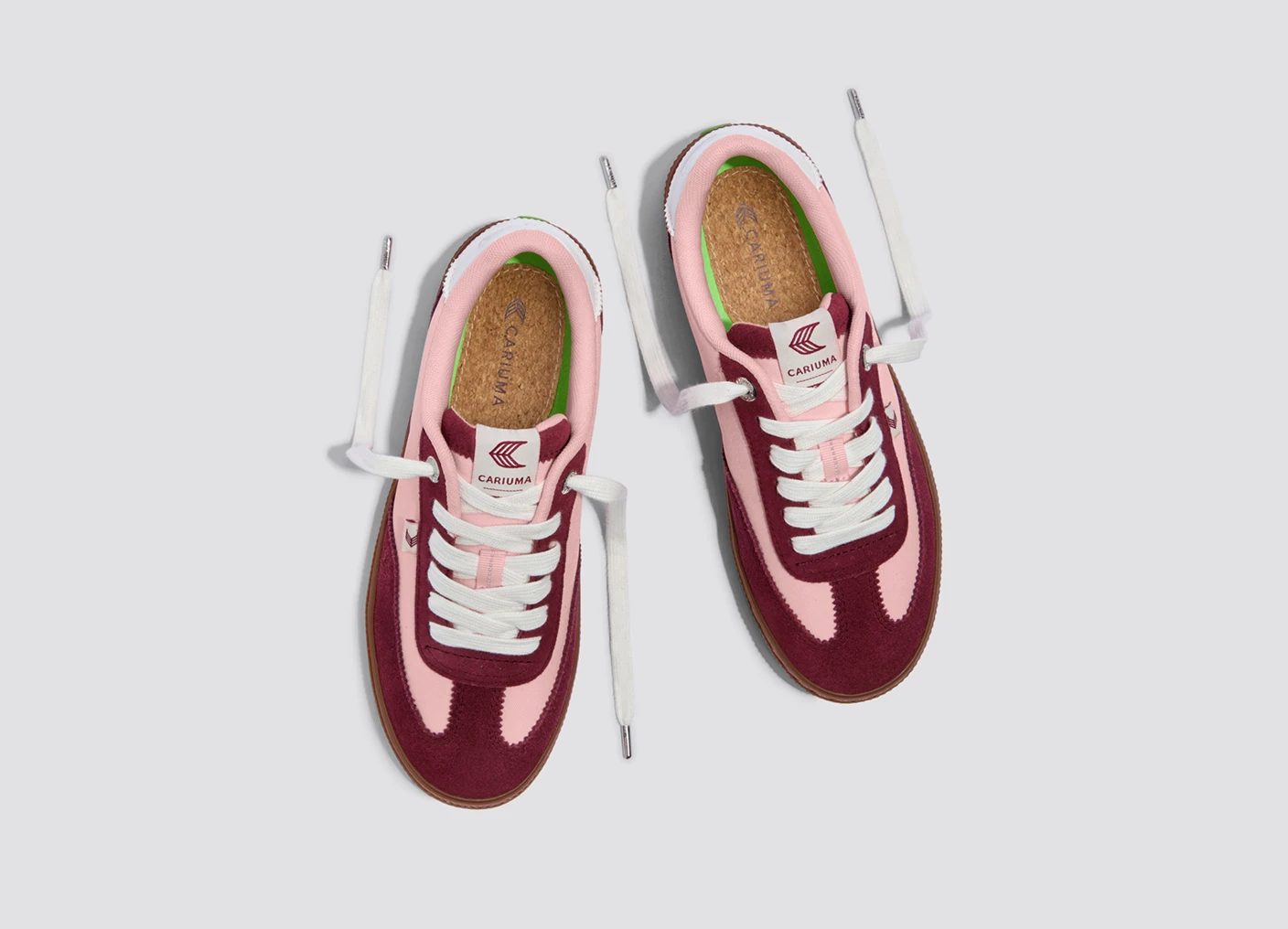 TOCA Teak Bright Rose Nylon Cabernet Suede Sneaker