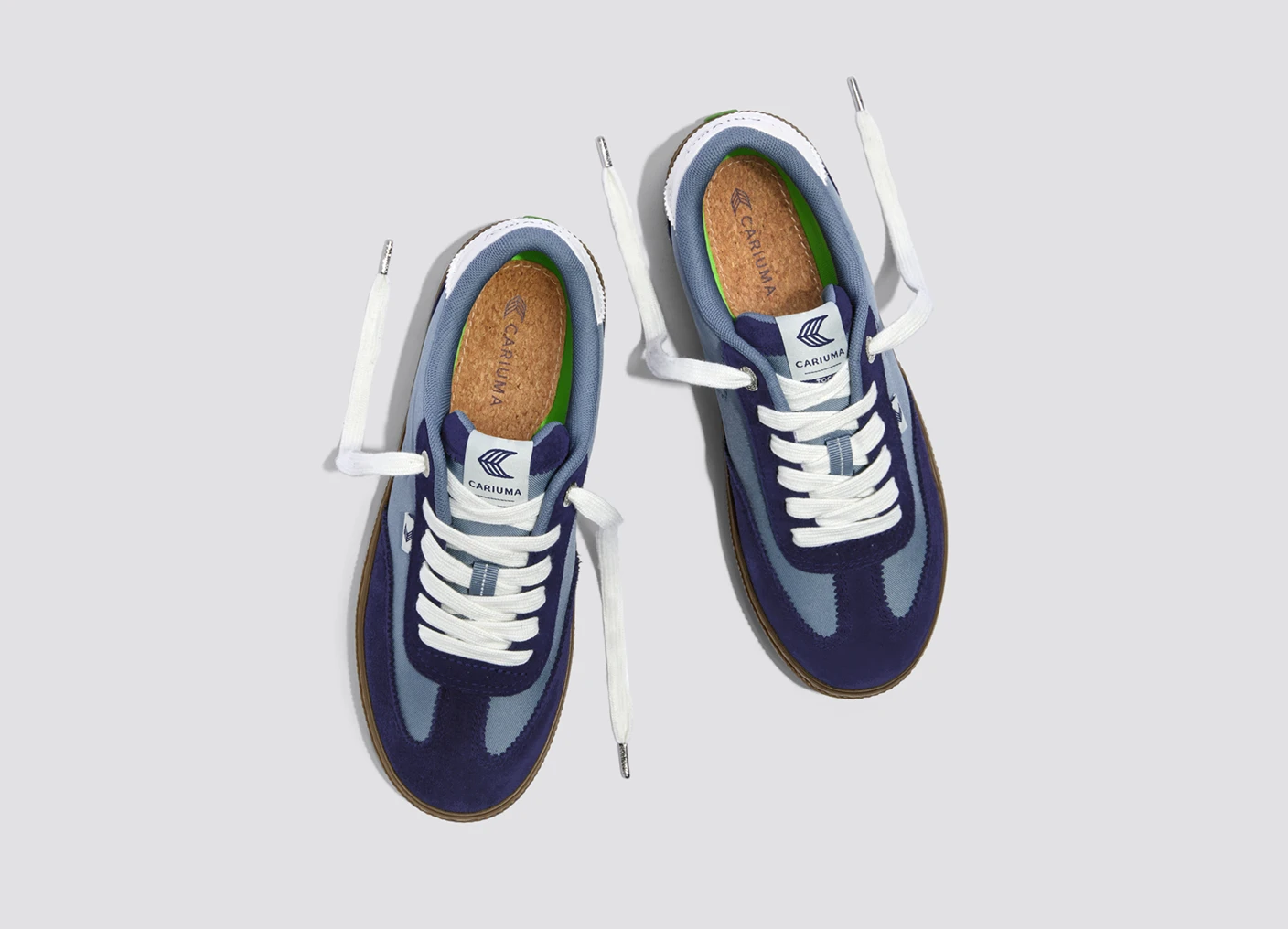 TOCA Teak Mirage Blue Nylon Marine Blue Suede Sneaker