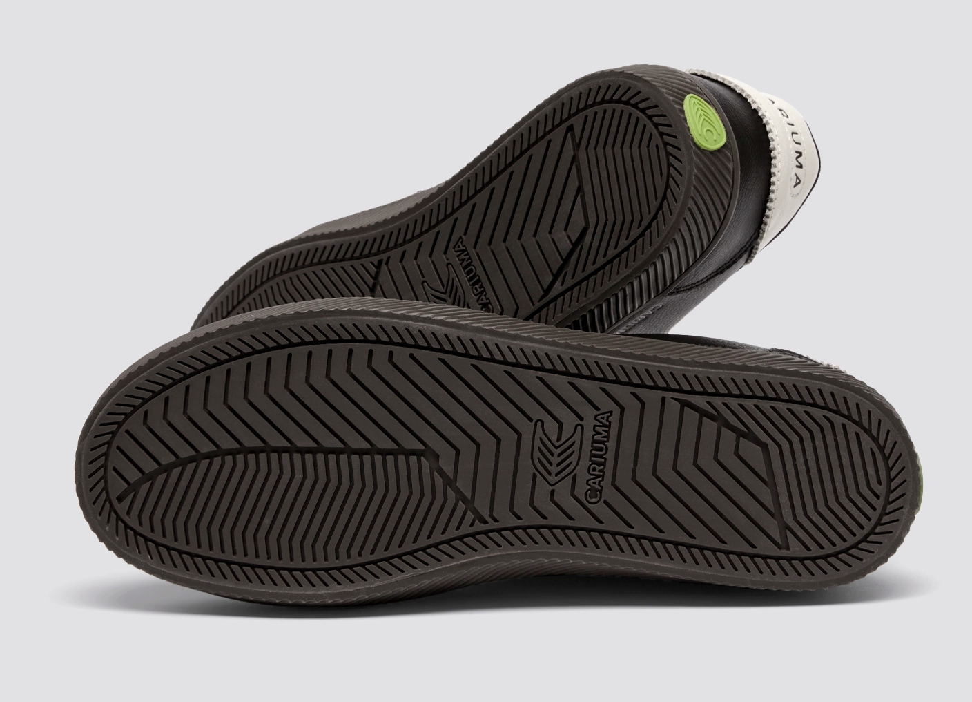 TOCA Teak Black Diamond Leather Off-White Accents Sneaker