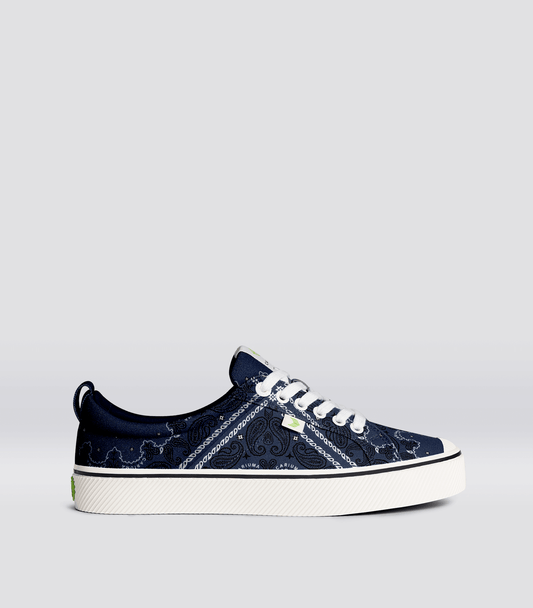 OCA Low Navy Bandana Canvas Sneaker