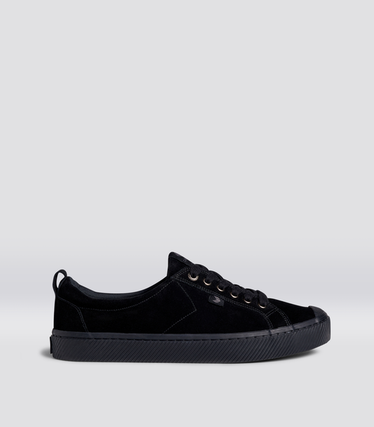 OCA Low All Black Suede Sneaker