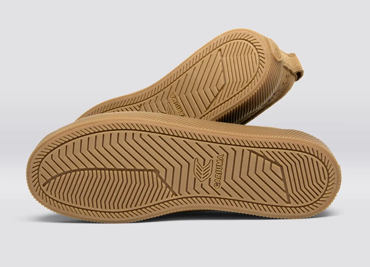 OCA Low All Camel Suede Embroidered Sneaker