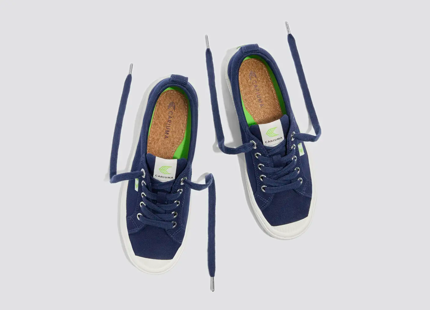 OCA Low Marine Blue Canvas Sneaker