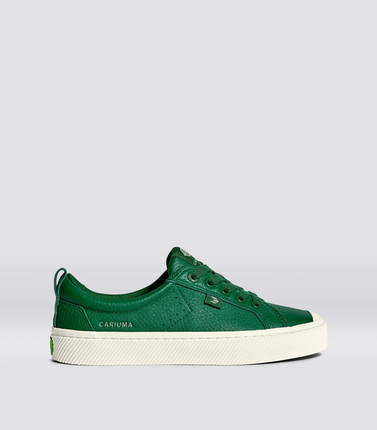 OCA Low Abundant Green Premium Leather Sneaker