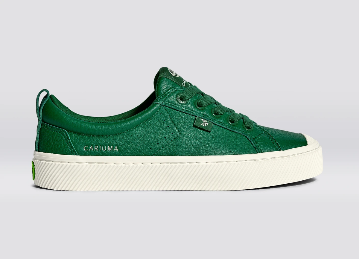 OCA Low Abundant Green Premium Leather Sneaker
