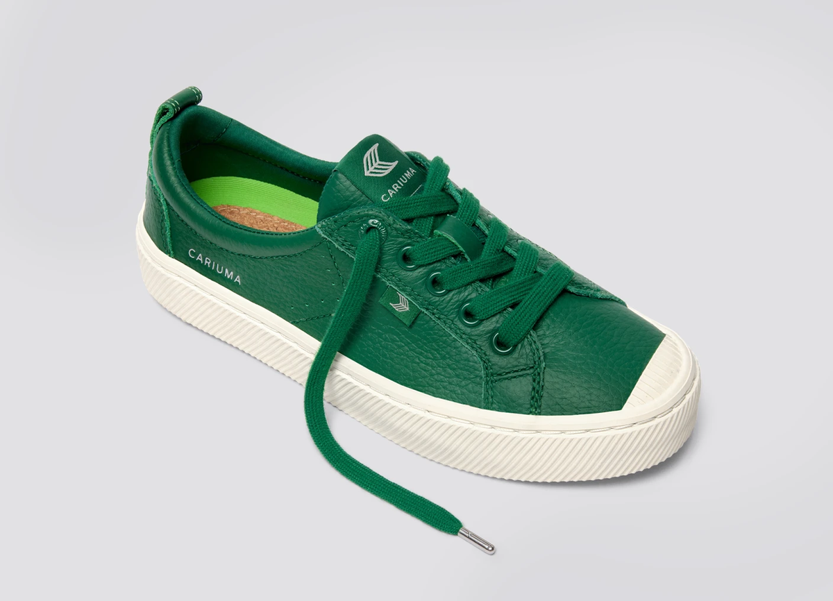 OCA Low Abundant Green Premium Leather Sneaker