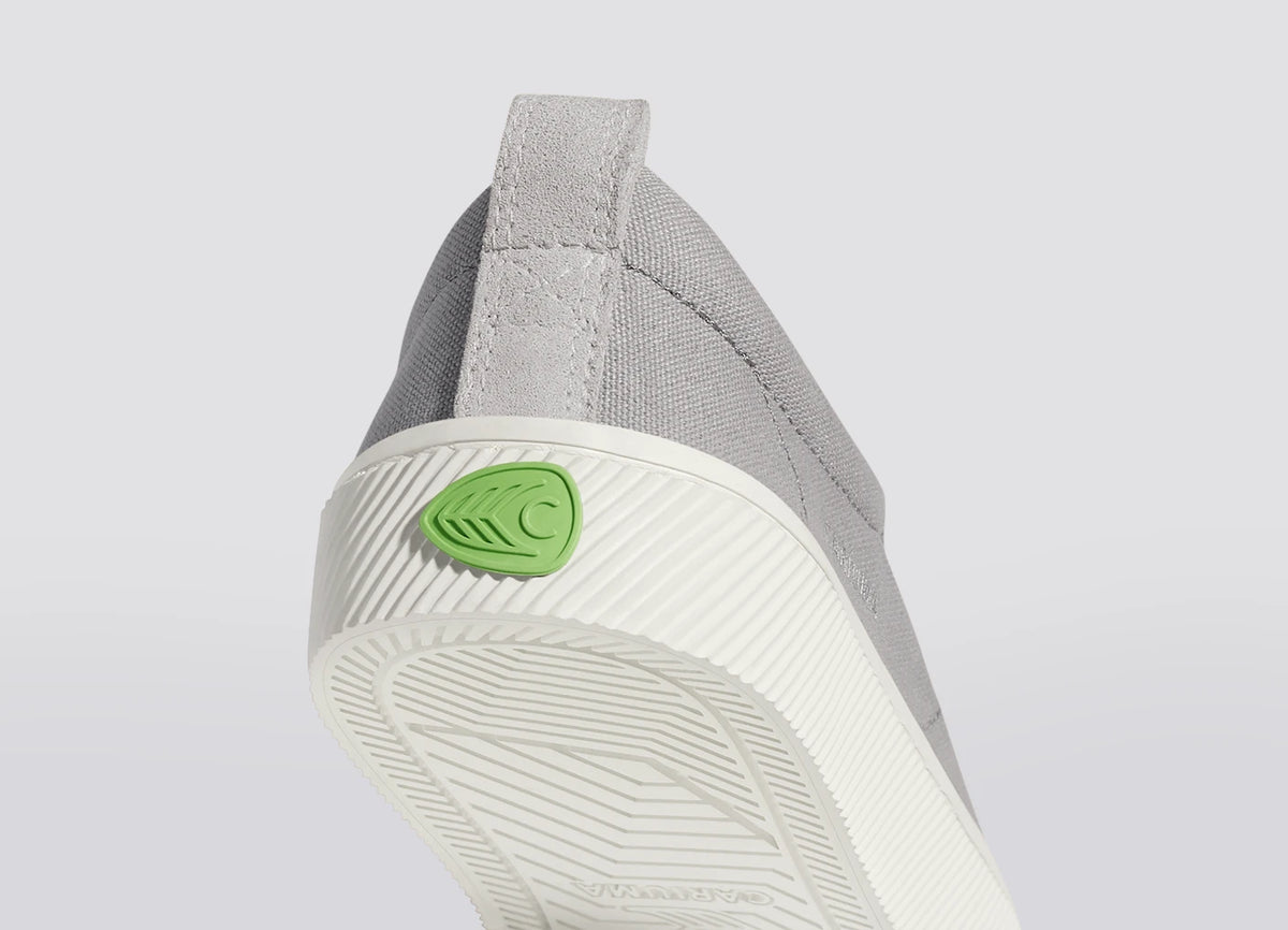 OCA Low Light Grey Canvas Vintage White Suede Sneaker