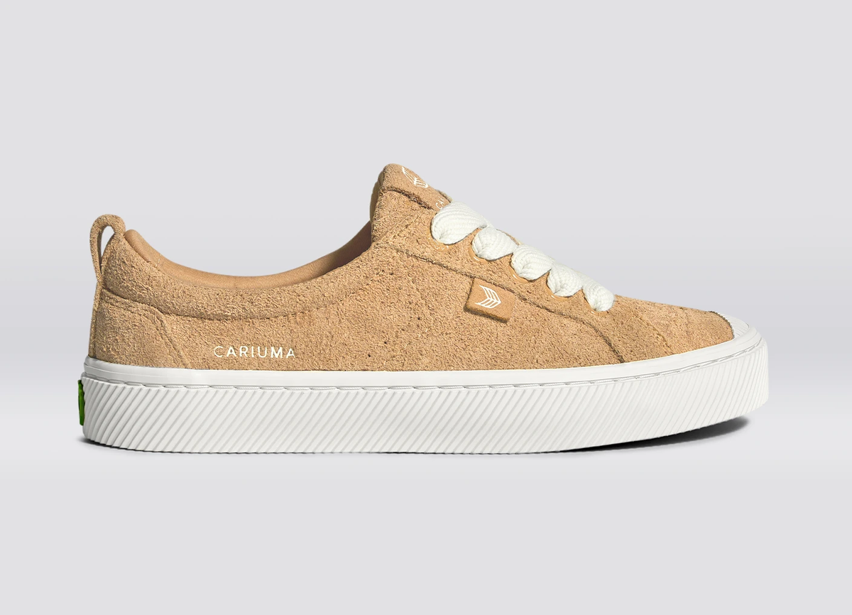 OCA Low Latte Hairy Suede Sneaker