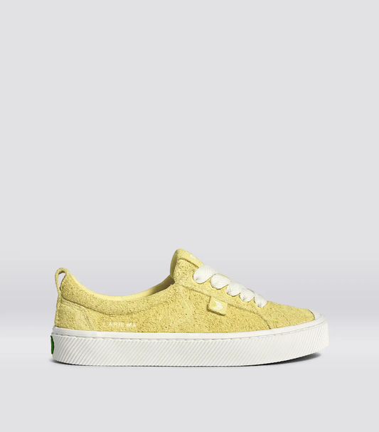 OCA Low Lemonade Hairy Suede Sneaker