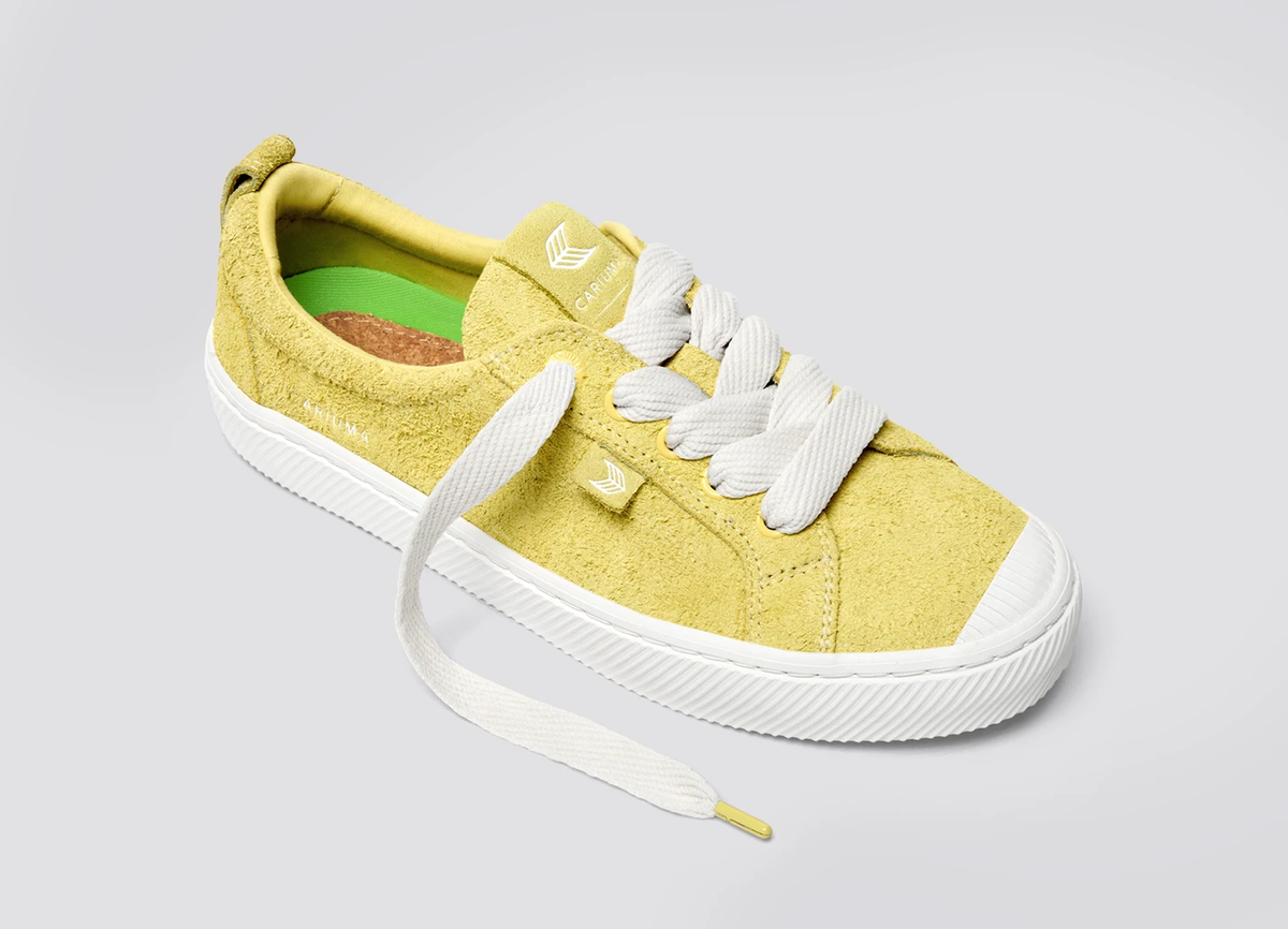 OCA Low Lemonade Hairy Suede Sneaker