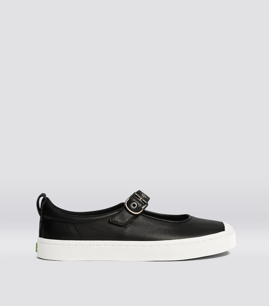 OCA Mary Jane Black Napa Leather Sneaker
