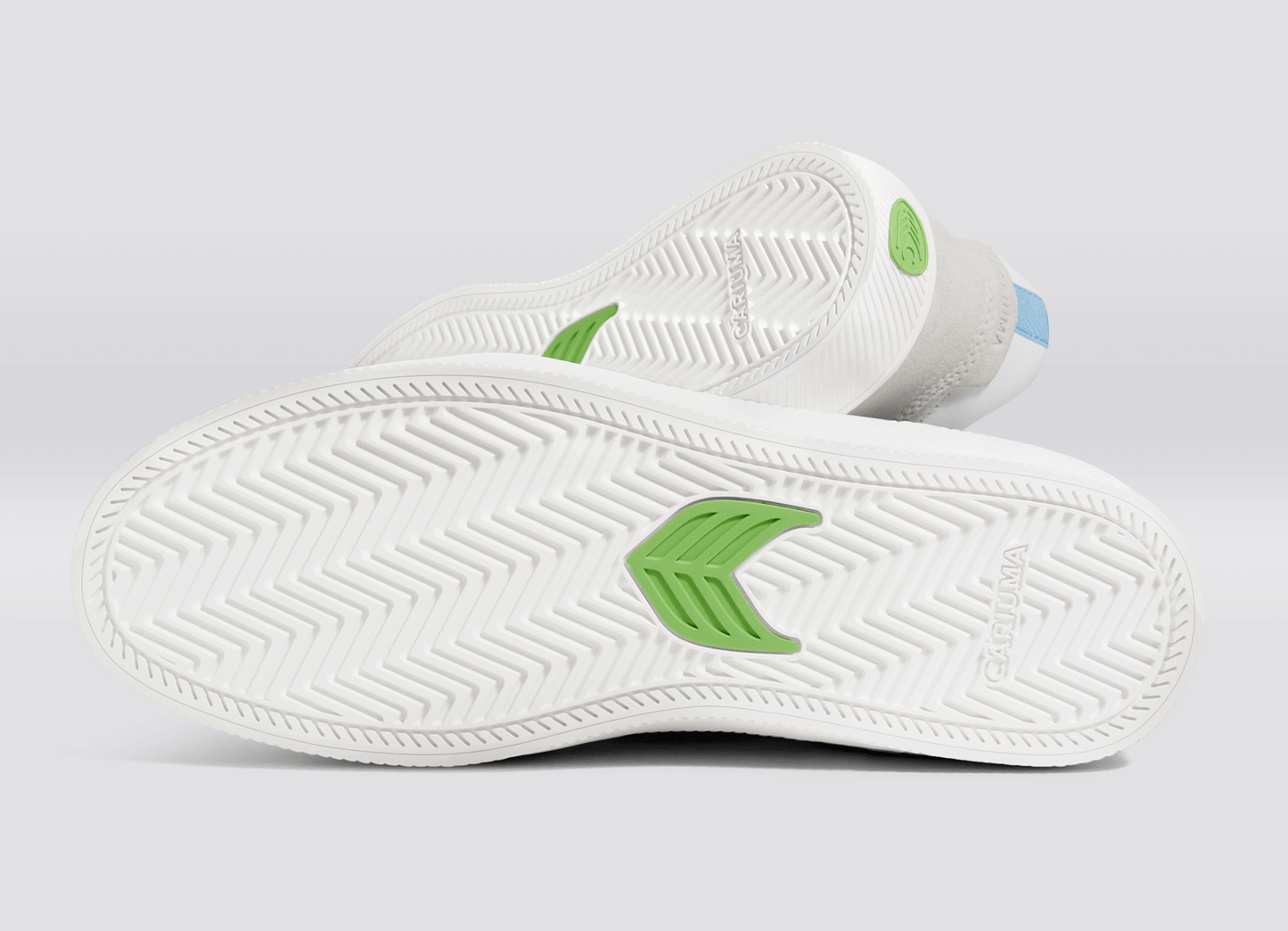 VALLELY White Leather Vintage White Suede Argentina Blue Logo Sneaker