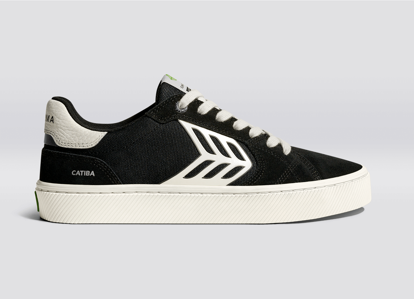 CATIBA PRO 2.0 Black Suede and Cordura Ivory Logo Sneaker