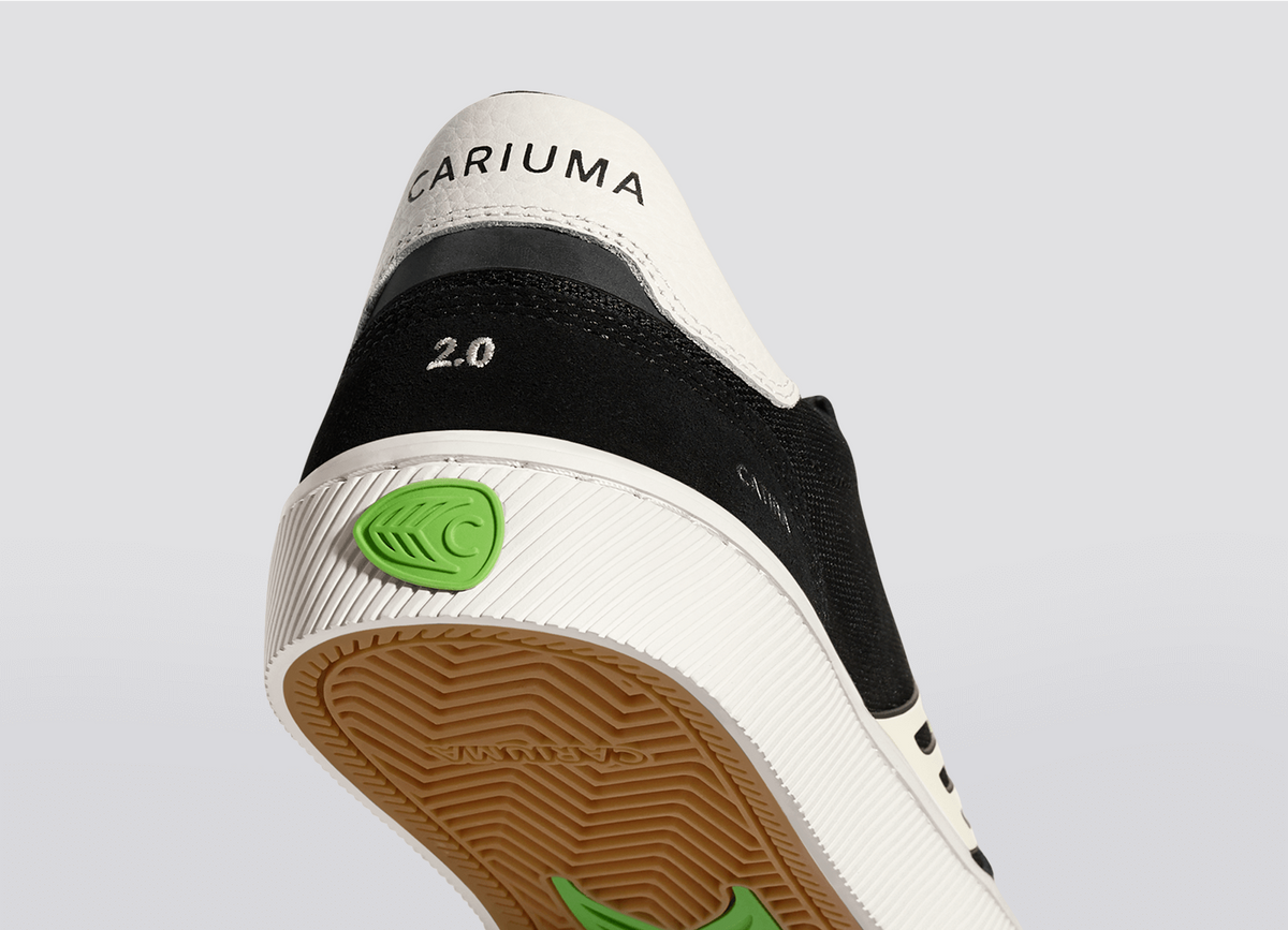 CATIBA PRO 2.0 Black Suede and Cordura Ivory Logo Sneaker