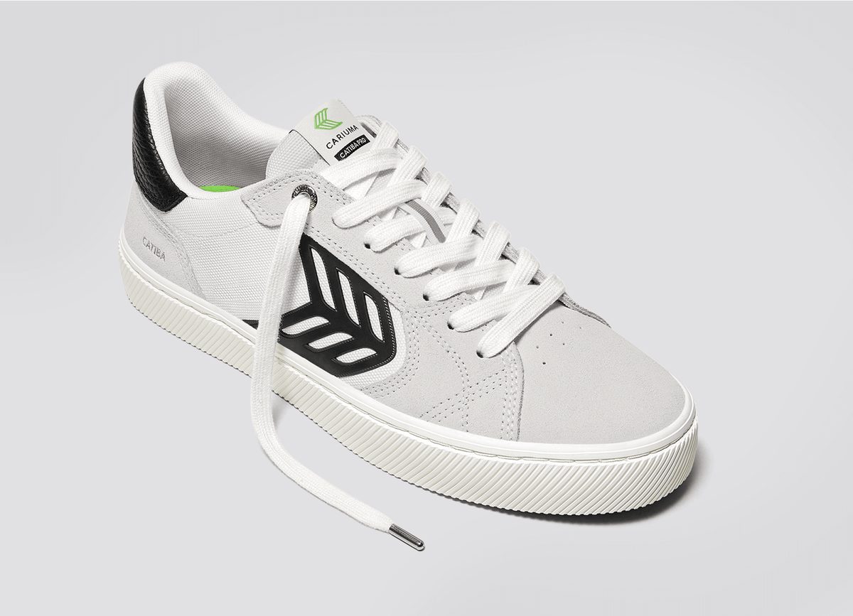 CATIBA PRO 2.0 Smoke White Suede Off-White Cordura Black Logo Sneaker