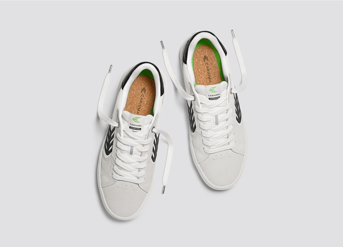 CATIBA PRO 2.0 Smoke White Suede Off-White Cordura Black Logo Sneaker