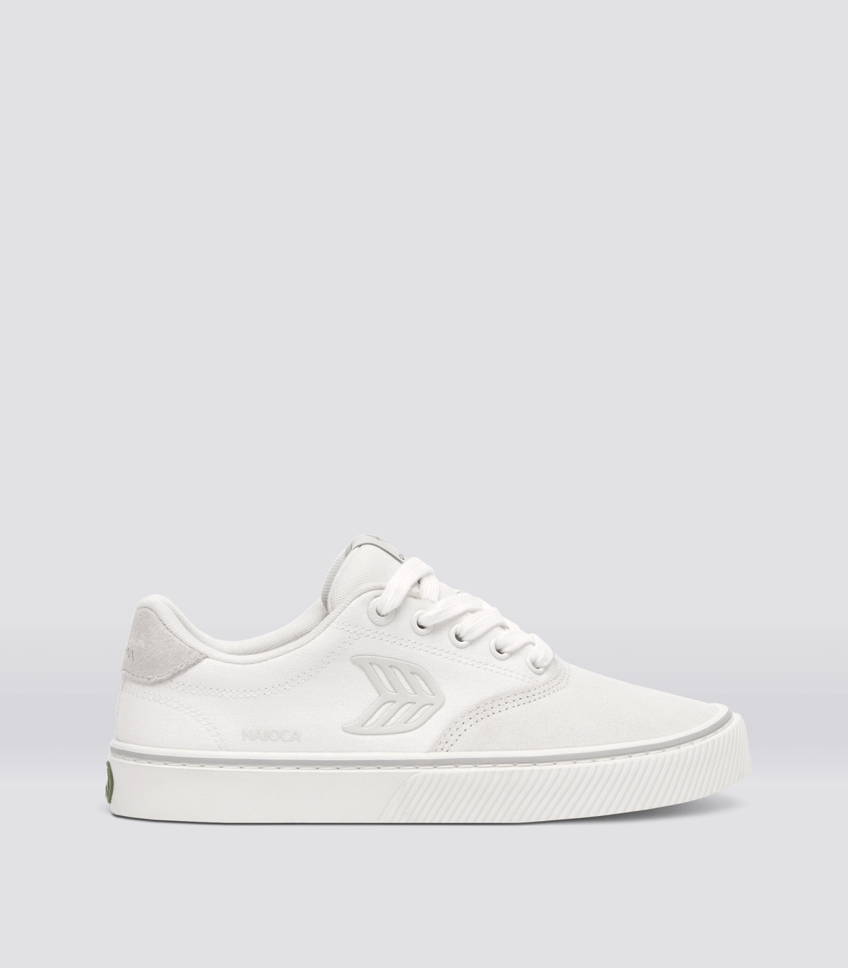NAIOCA Stripe Suede and Canvas Teak