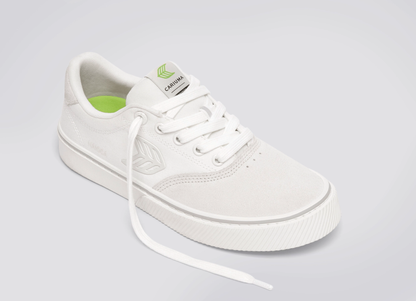 NAIOCA Stripe Suede and Canvas Teak