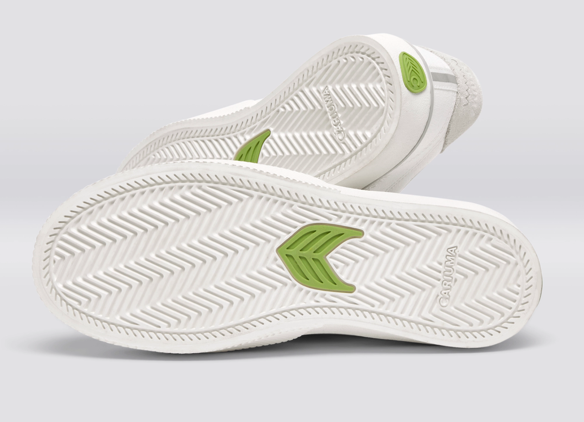 NAIOCA Stripe Suede and Canvas Teak